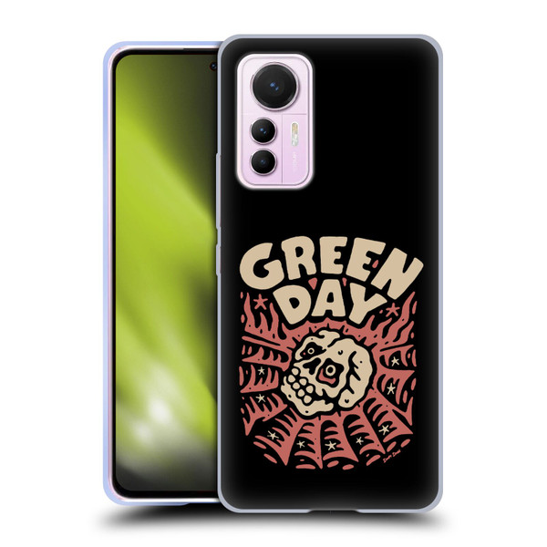 Green Day Graphics Skull Spider Soft Gel Case for Xiaomi 12 Lite