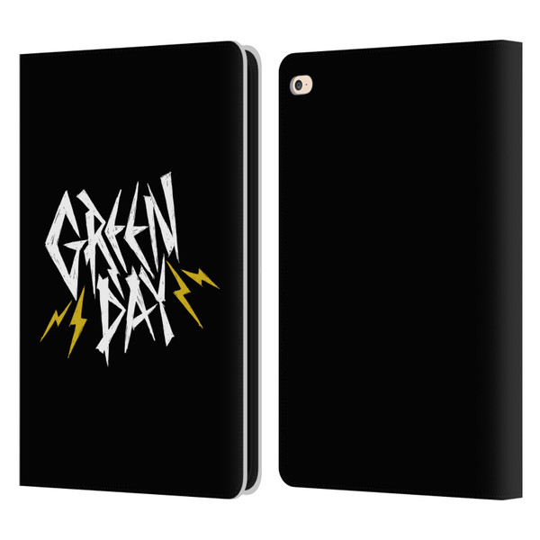 Green Day Graphics Bolts Leather Book Wallet Case Cover For Apple iPad Air 2 (2014)