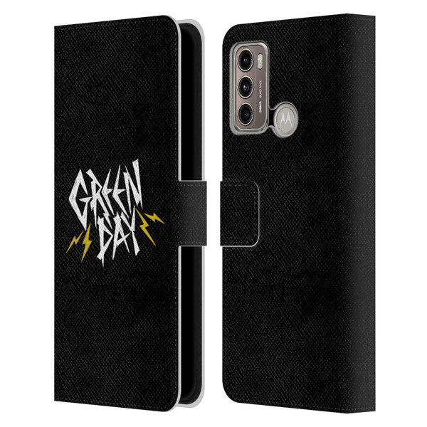 Green Day Graphics Bolts Leather Book Wallet Case Cover For Motorola Moto G60 / Moto G40 Fusion
