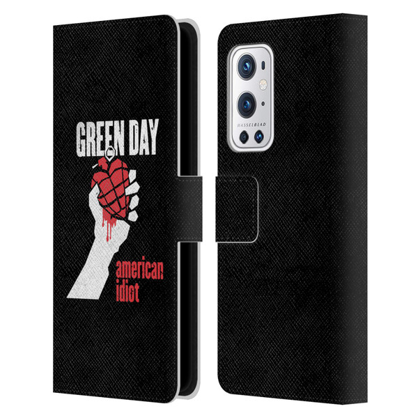 Green Day Graphics American Idiot Leather Book Wallet Case Cover For OnePlus 9 Pro