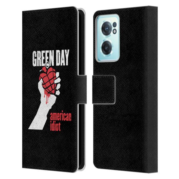 Green Day Graphics American Idiot Leather Book Wallet Case Cover For OnePlus Nord CE 2 5G