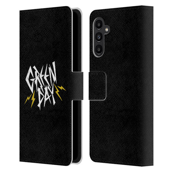 Green Day Graphics Bolts Leather Book Wallet Case Cover For Samsung Galaxy A13 5G (2021)