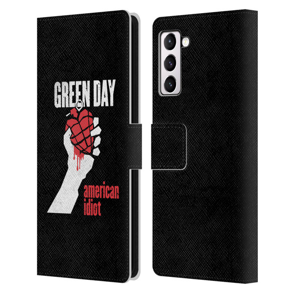 Green Day Graphics American Idiot Leather Book Wallet Case Cover For Samsung Galaxy S21+ 5G