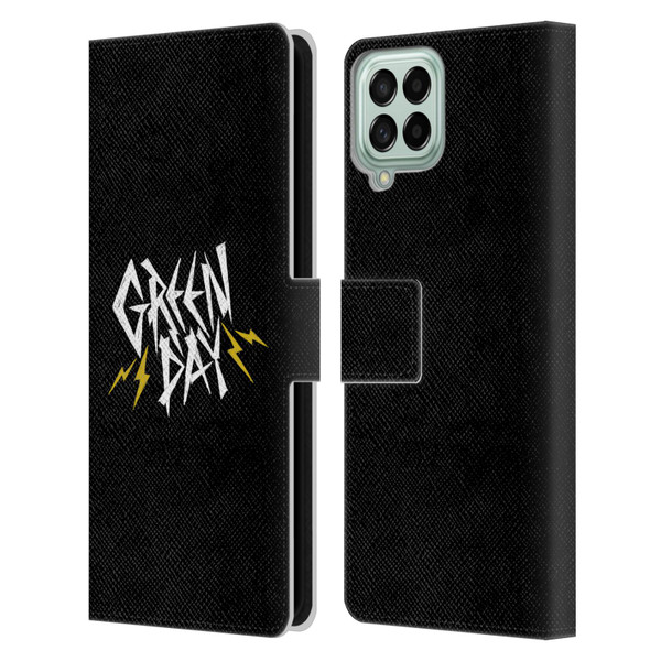 Green Day Graphics Bolts Leather Book Wallet Case Cover For Samsung Galaxy M53 (2022)