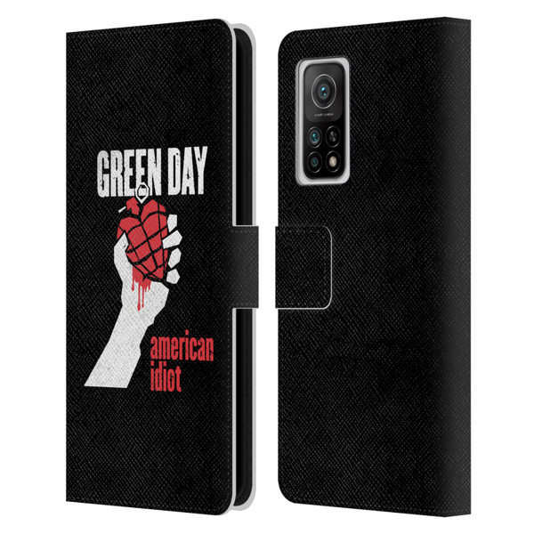 Green Day Graphics American Idiot Leather Book Wallet Case Cover For Xiaomi Mi 10T 5G
