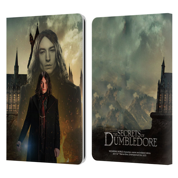 Fantastic Beasts: Secrets of Dumbledore Character Art Credence Barebone Leather Book Wallet Case Cover For Amazon Kindle Paperwhite 1 / 2 / 3