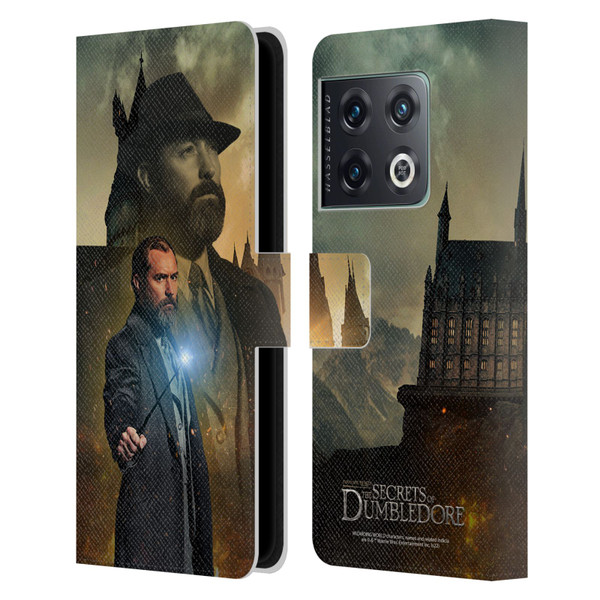 Fantastic Beasts: Secrets of Dumbledore Character Art Albus Dumbledore Leather Book Wallet Case Cover For OnePlus 10 Pro