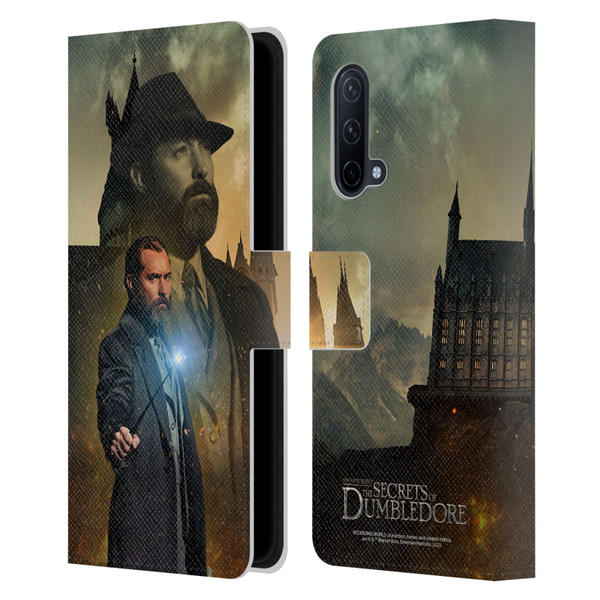 Fantastic Beasts: Secrets of Dumbledore Character Art Albus Dumbledore Leather Book Wallet Case Cover For OnePlus Nord CE 5G