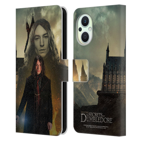 Fantastic Beasts: Secrets of Dumbledore Character Art Credence Barebone Leather Book Wallet Case Cover For OPPO Reno8 Lite
