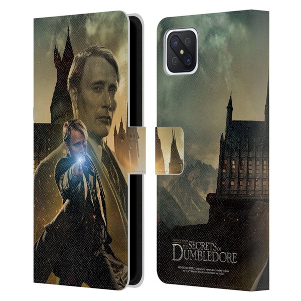 Fantastic Beasts: Secrets of Dumbledore Character Art Gellert Grindelwald Leather Book Wallet Case Cover For OPPO Reno4 Z 5G