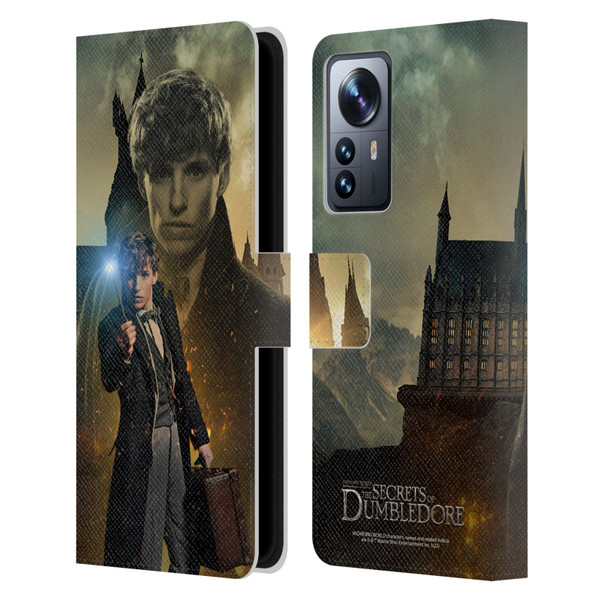 Fantastic Beasts: Secrets of Dumbledore Character Art Newt Scamander Leather Book Wallet Case Cover For Xiaomi 12 Pro