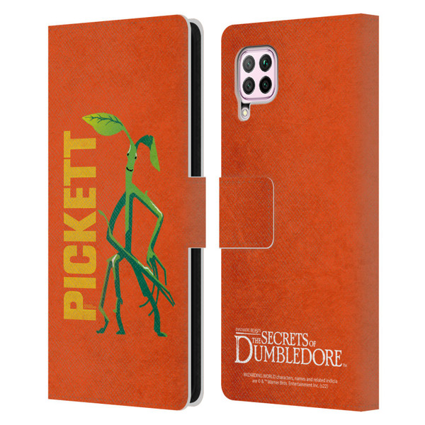 Fantastic Beasts: Secrets of Dumbledore Graphic Badges Pickett Leather Book Wallet Case Cover For Huawei Nova 6 SE / P40 Lite