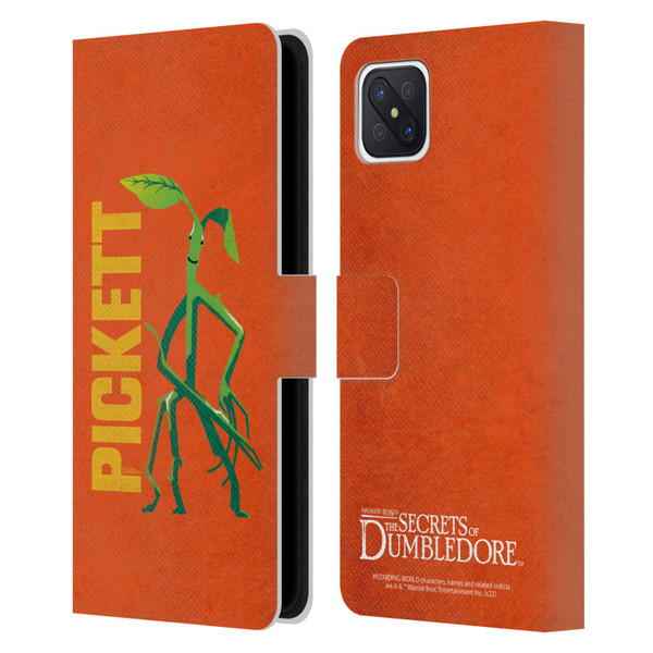 Fantastic Beasts: Secrets of Dumbledore Graphic Badges Pickett Leather Book Wallet Case Cover For OPPO Reno4 Z 5G
