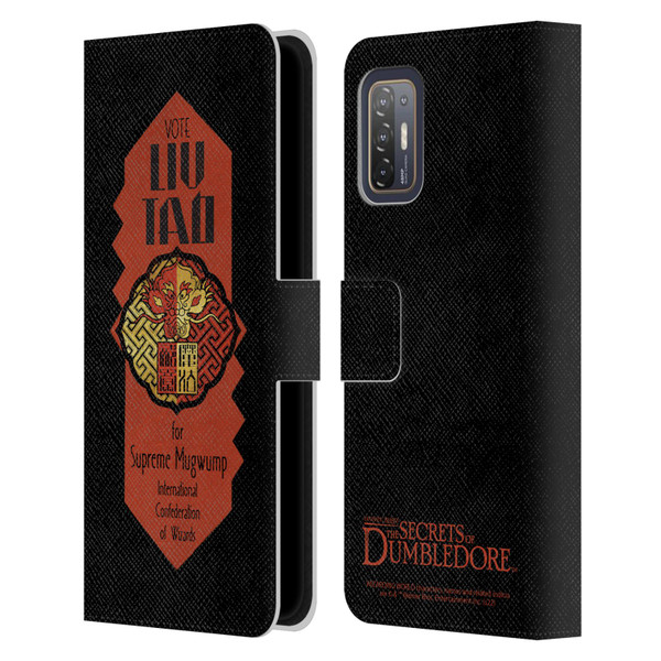 Fantastic Beasts: Secrets of Dumbledore Graphics Liu Tao Leather Book Wallet Case Cover For HTC Desire 21 Pro 5G