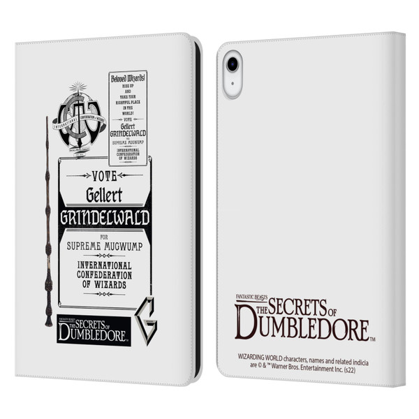Fantastic Beasts: Secrets of Dumbledore Graphics Gellert Grindelwald Leather Book Wallet Case Cover For Apple iPad 10.9 (2022)