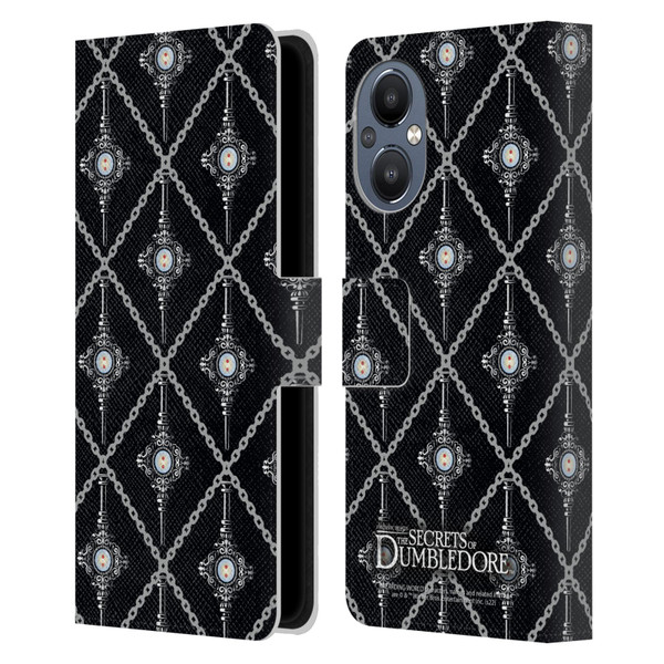 Fantastic Beasts: Secrets of Dumbledore Graphics Blood Troth Pattern Leather Book Wallet Case Cover For OnePlus Nord N20 5G