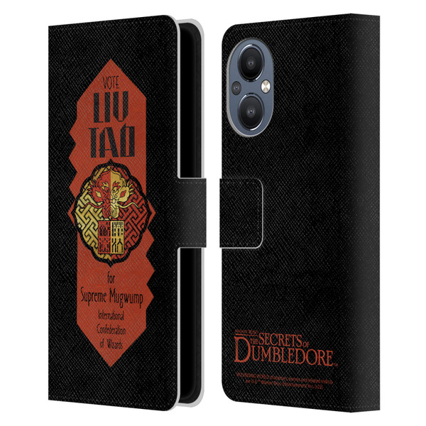 Fantastic Beasts: Secrets of Dumbledore Graphics Liu Tao Leather Book Wallet Case Cover For OnePlus Nord N20 5G