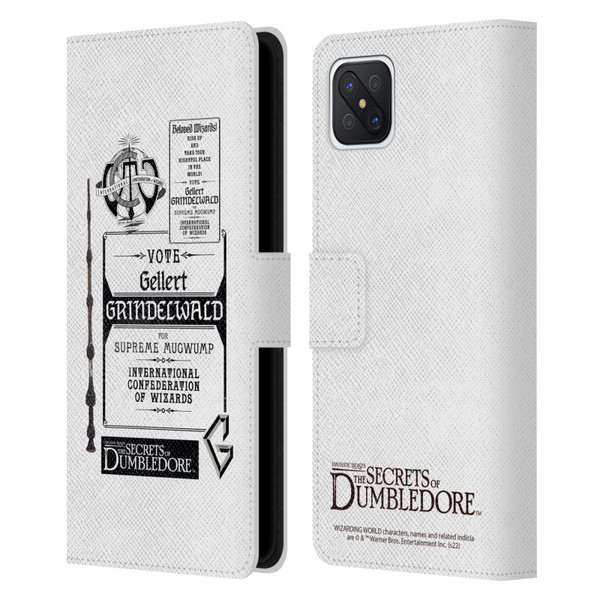 Fantastic Beasts: Secrets of Dumbledore Graphics Gellert Grindelwald Leather Book Wallet Case Cover For OPPO Reno4 Z 5G