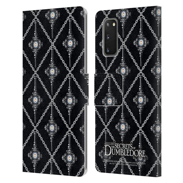Fantastic Beasts: Secrets of Dumbledore Graphics Blood Troth Pattern Leather Book Wallet Case Cover For Samsung Galaxy S20 / S20 5G