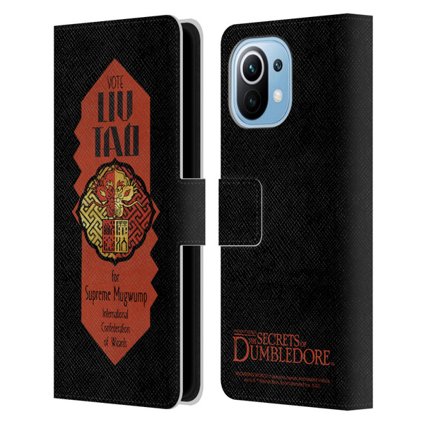 Fantastic Beasts: Secrets of Dumbledore Graphics Liu Tao Leather Book Wallet Case Cover For Xiaomi Mi 11