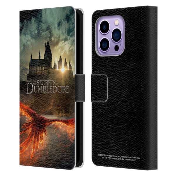 Fantastic Beasts: Secrets of Dumbledore Key Art Poster Leather Book Wallet Case Cover For Apple iPhone 14 Pro Max