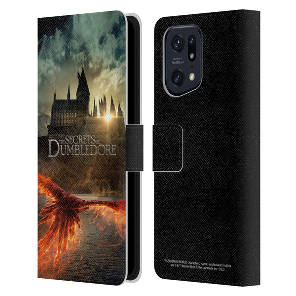 Fantastic Beasts: Secrets of Dumbledore Key Art Poster Leather Book Wallet Case Cover For OPPO Find X5 Pro