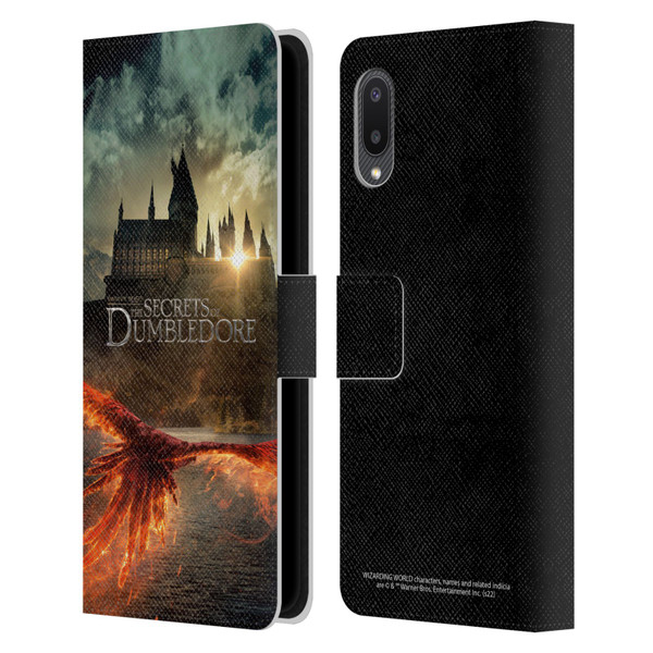 Fantastic Beasts: Secrets of Dumbledore Key Art Poster Leather Book Wallet Case Cover For Samsung Galaxy A02/M02 (2021)