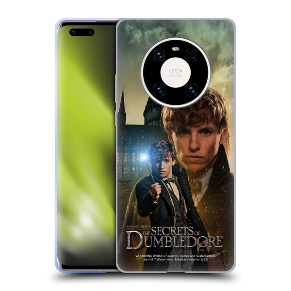 Fantastic Beasts: Secrets of Dumbledore Character Art Newt Scamander Soft Gel Case for Huawei Mate 40 Pro 5G