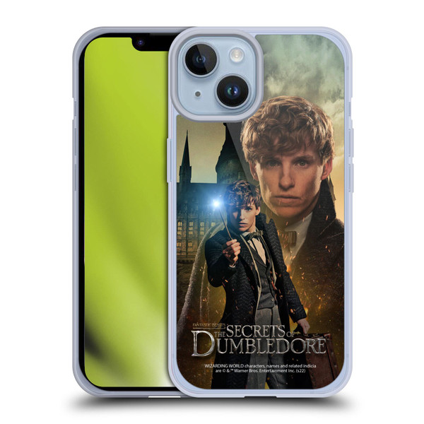 Fantastic Beasts: Secrets of Dumbledore Character Art Newt Scamander Soft Gel Case for Apple iPhone 14