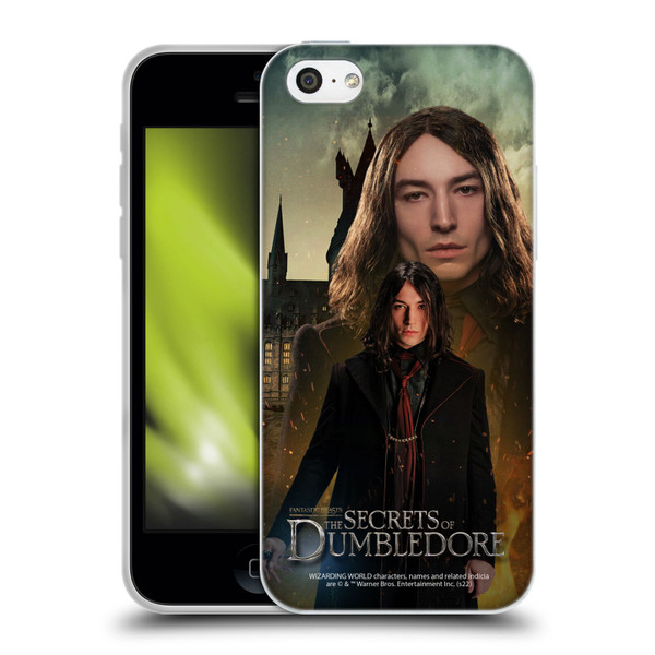 Fantastic Beasts: Secrets of Dumbledore Character Art Credence Barebone Soft Gel Case for Apple iPhone 5c