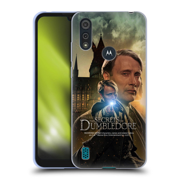 Fantastic Beasts: Secrets of Dumbledore Character Art Gellert Grindelwald Soft Gel Case for Motorola Moto E6s (2020)