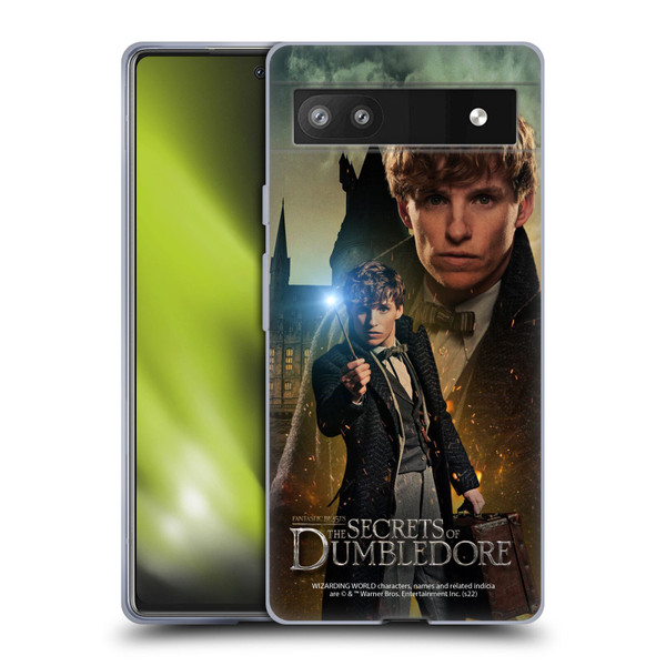 Fantastic Beasts: Secrets of Dumbledore Character Art Newt Scamander Soft Gel Case for Google Pixel 6a