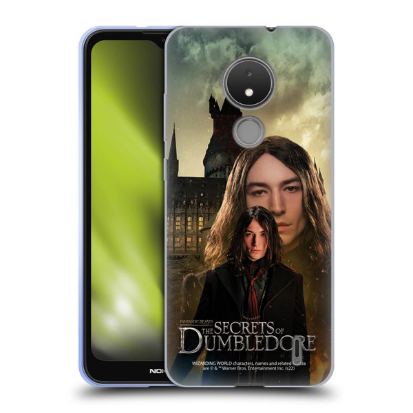 Fantastic Beasts: Secrets of Dumbledore Character Art Credence Barebone Soft Gel Case for Nokia C21