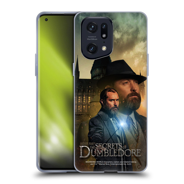 Fantastic Beasts: The Secrets of Dumbledore Character Art Albus Dumbledore Soft Gel Case for OPPO Find X5 Pro