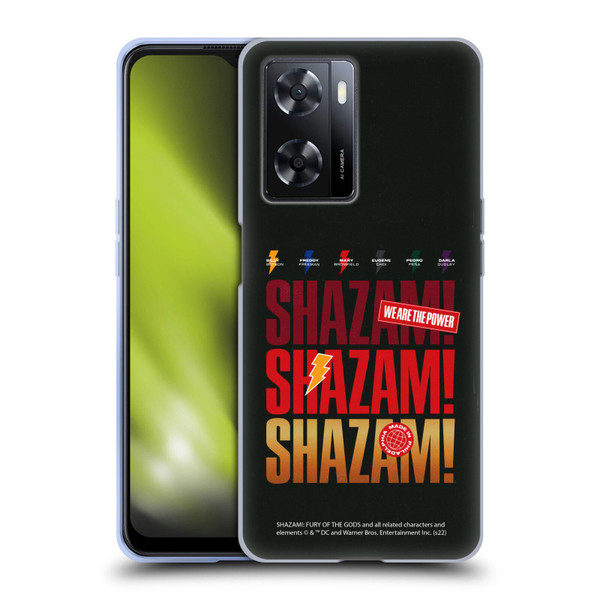 Shazam!: Fury Of The Gods Graphics Logo Soft Gel Case for OPPO A57s