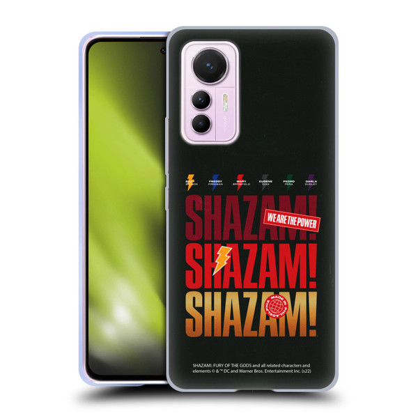 Shazam!: Fury Of The Gods Graphics Logo Soft Gel Case for Xiaomi 12 Lite