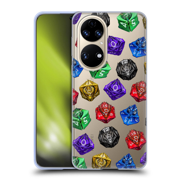 Stanley Morrison Art Six Dragons Gaming Dice Set Soft Gel Case for Huawei P50