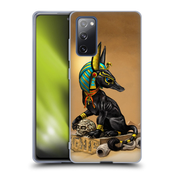 Stanley Morrison Art Egyptian Black Jackal Anubis Soft Gel Case for Samsung Galaxy S20 FE / 5G