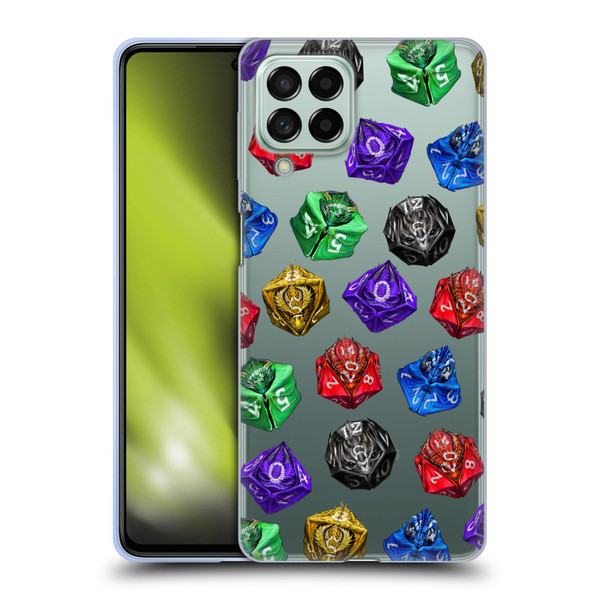 Stanley Morrison Art Six Dragons Gaming Dice Set Soft Gel Case for Samsung Galaxy M53 (2022)
