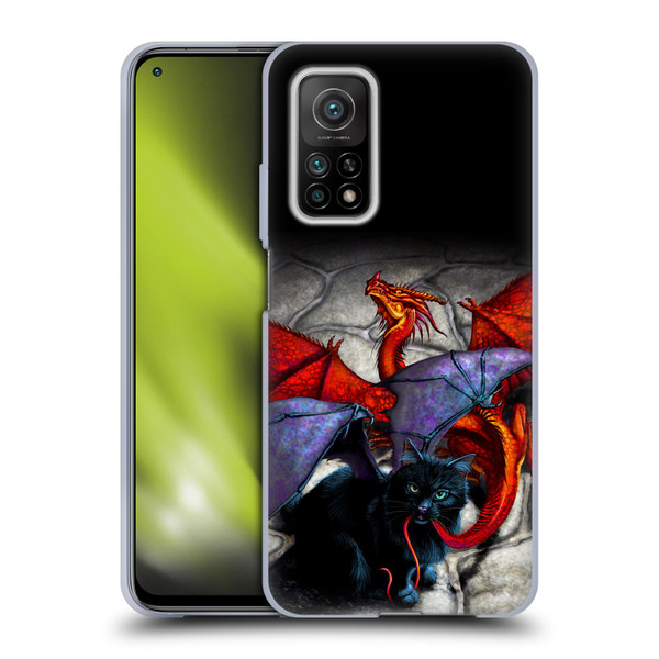 Stanley Morrison Art Bat Winged Black Cat & Dragon Soft Gel Case for Xiaomi Mi 10T 5G