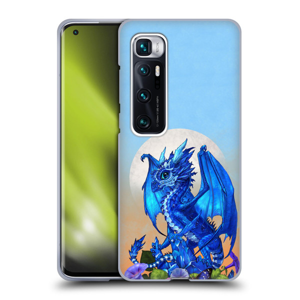 Stanley Morrison Art Blue Sapphire Dragon & Flowers Soft Gel Case for Xiaomi Mi 10 Ultra 5G