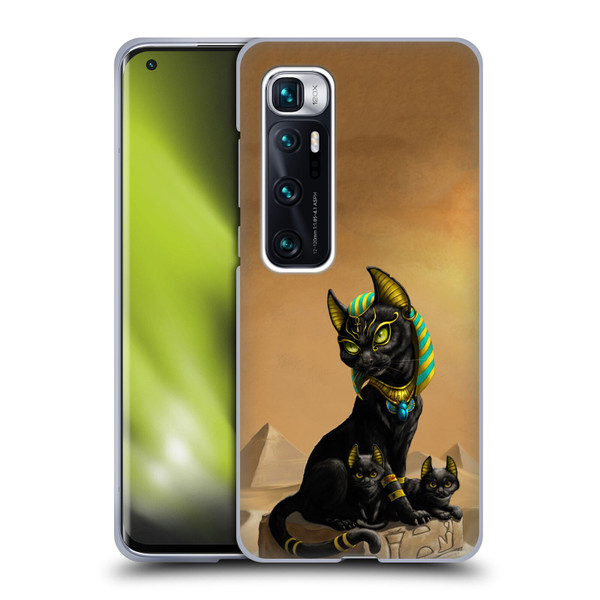 Stanley Morrison Art Egyptian Bastet Cat & Kittens Soft Gel Case for Xiaomi Mi 10 Ultra 5G