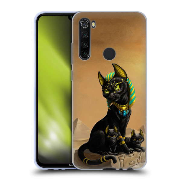 Stanley Morrison Art Egyptian Bastet Cat & Kittens Soft Gel Case for Xiaomi Redmi Note 8T