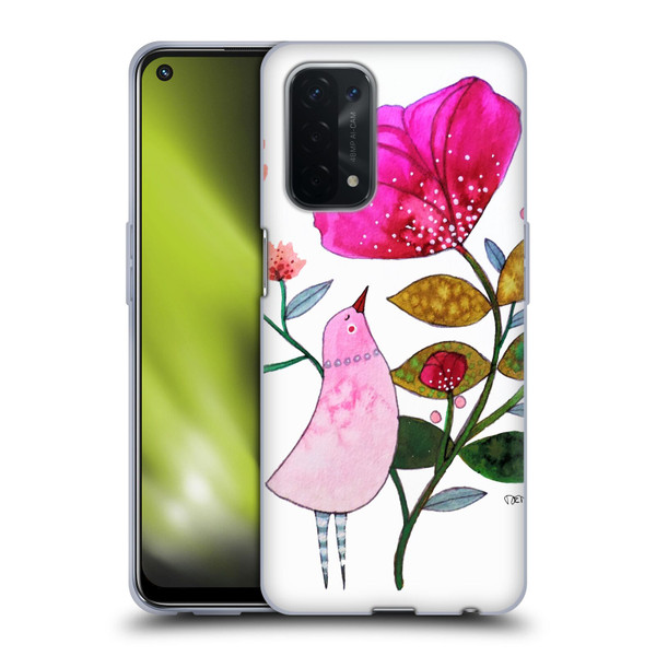 Sylvie Demers Birds 3 Crimson Soft Gel Case for OPPO A54 5G