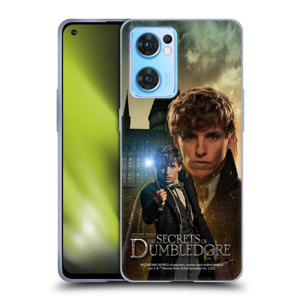 Fantastic Beasts: Secrets of Dumbledore Character Art Newt Scamander Soft Gel Case for OPPO Reno7 5G / Find X5 Lite