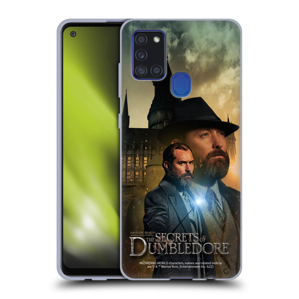 Fantastic Beasts: The Secrets of Dumbledore Character Art Albus Dumbledore Soft Gel Case for Samsung Galaxy A21s (2020)