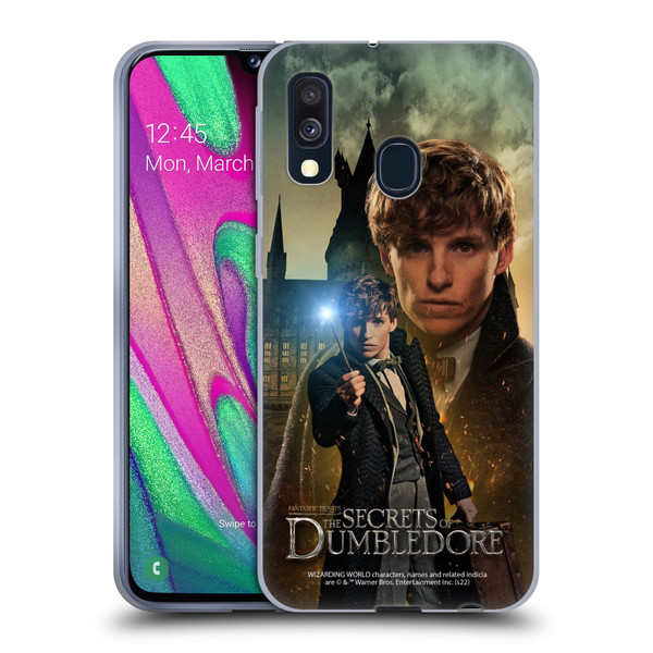 Fantastic Beasts: Secrets of Dumbledore Character Art Newt Scamander Soft Gel Case for Samsung Galaxy A40 (2019)