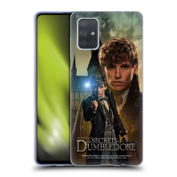 Fantastic Beasts: Secrets of Dumbledore Character Art Newt Scamander Soft Gel Case for Samsung Galaxy A71 (2019)