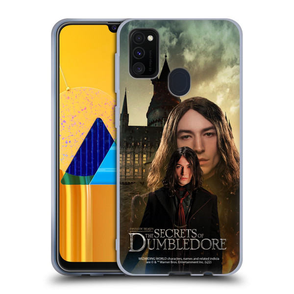 Fantastic Beasts: Secrets of Dumbledore Character Art Credence Barebone Soft Gel Case for Samsung Galaxy M30s (2019)/M21 (2020)
