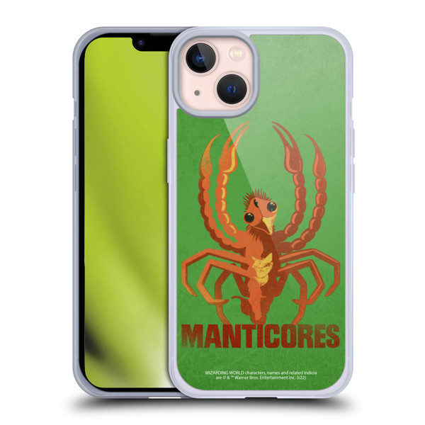 Fantastic Beasts: Secrets of Dumbledore Graphic Badges Manticores Soft Gel Case for Apple iPhone 13